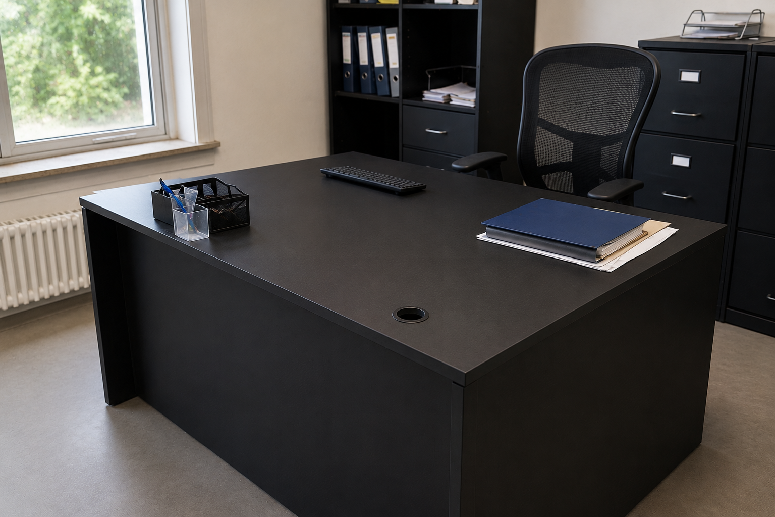 Arbeitsplatz nach Mieterwechsel — nachher